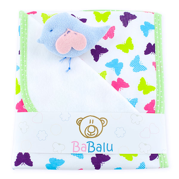 Baby fleece-cotton blanket 016 butterfly