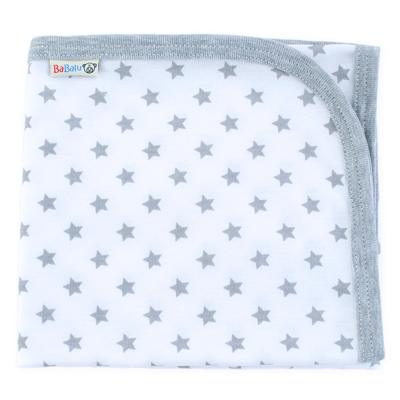 Printed cotton blanket 057 stars