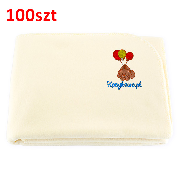 Advertising blanket with embroidered logo 100pcs.