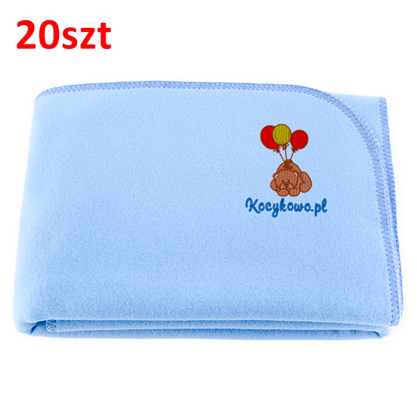 Advertising blanket with embroidered logo 20pcs. 80x90cm