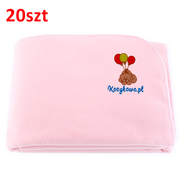 Advertising blanket with embroidered logo 20pcs.