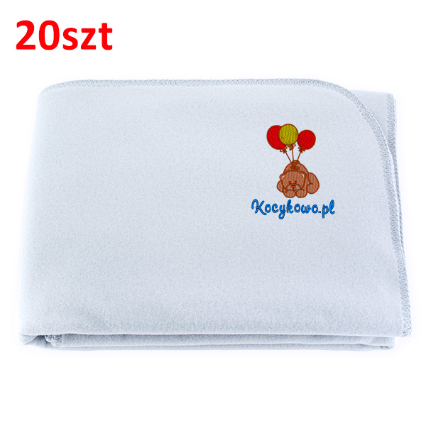 Advertising blanket with embroidered logo 20pcs.